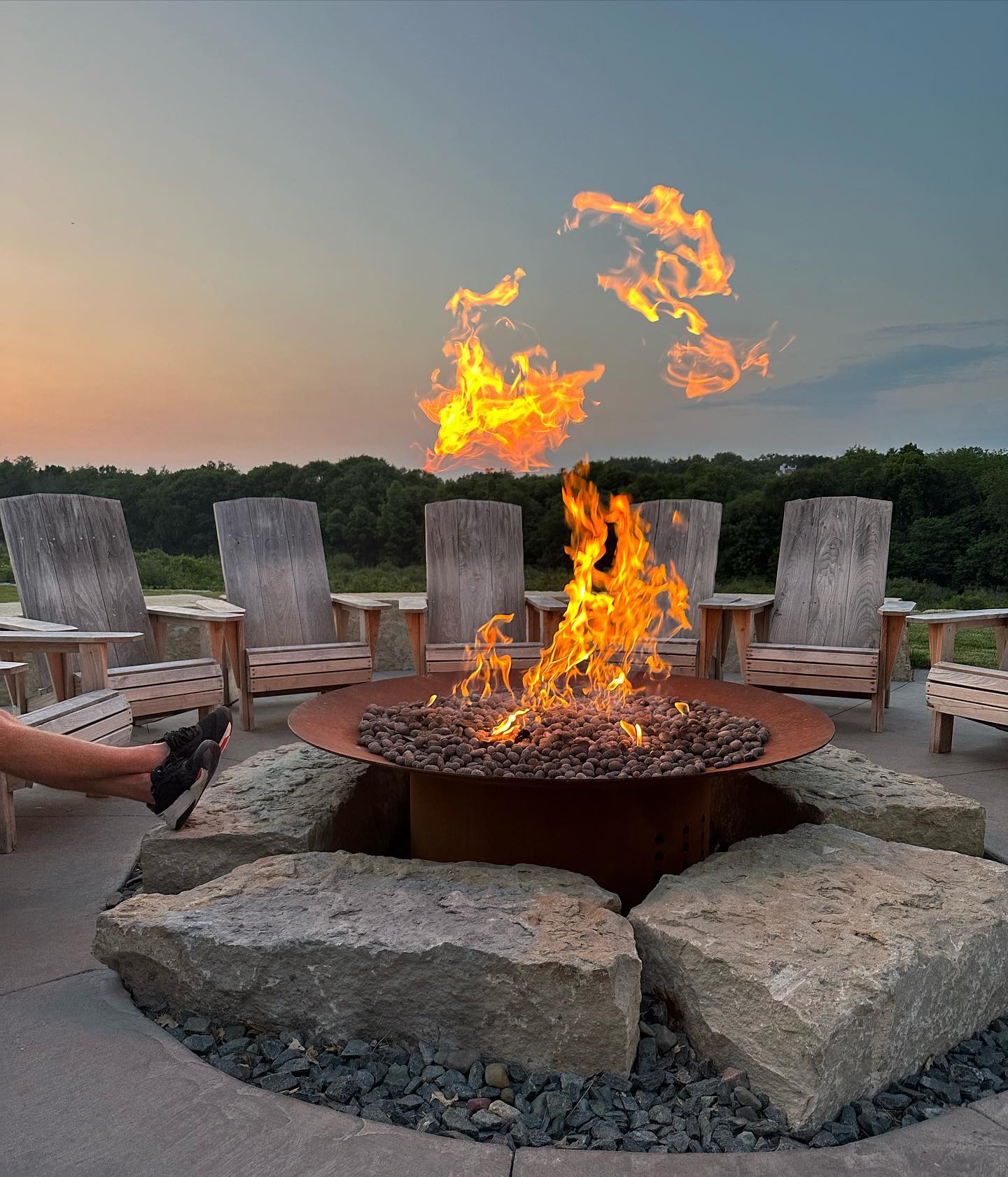 outdoor-fire-pit-patio-sunset-san-jose