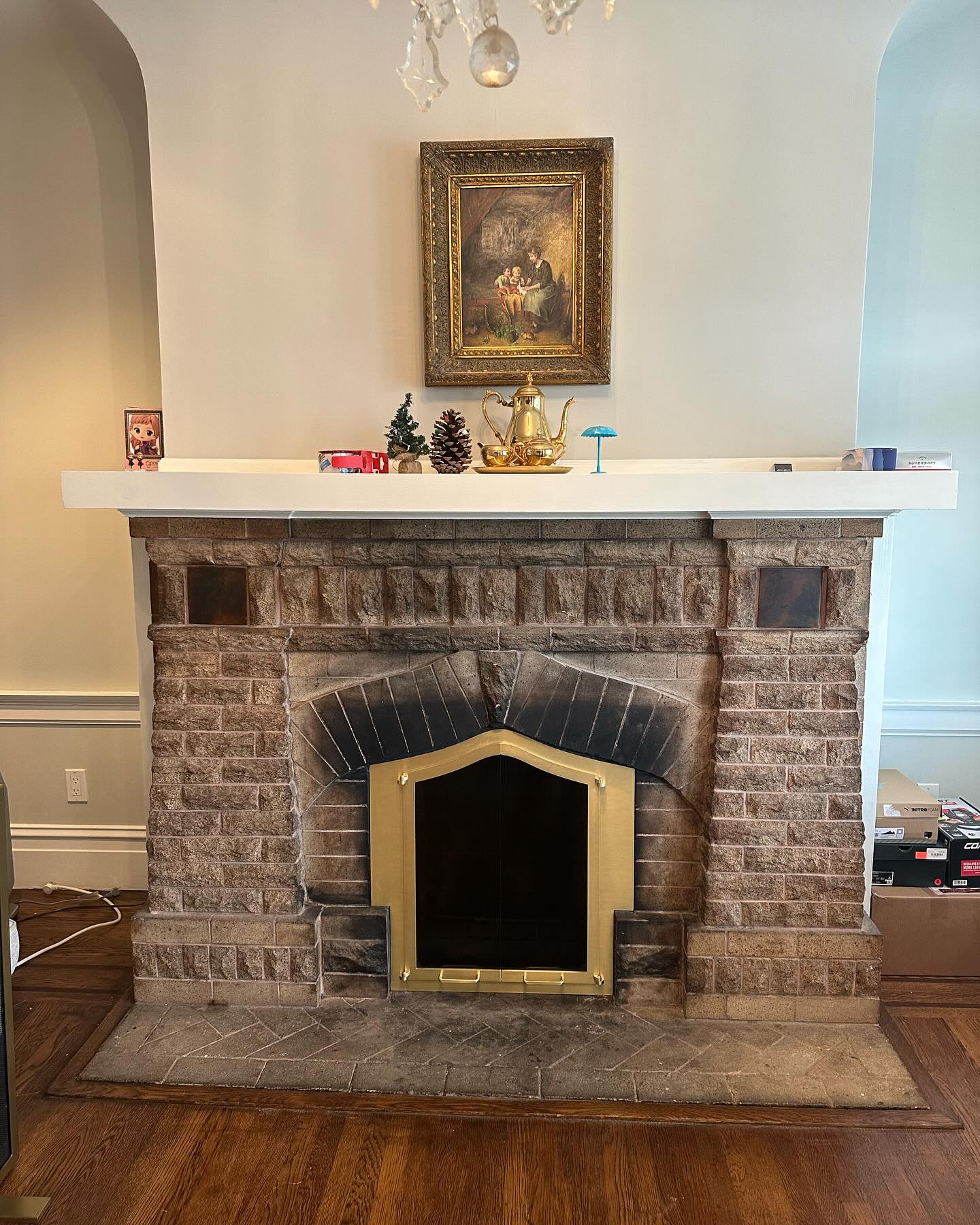 penguin-fireplace-brick-surround-san-jose